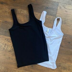 Athleta Black and White Tank Top bundle